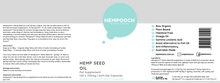 Load image into Gallery viewer, Hempooch™ Hemp Seed Oil Soft Gel Capsules Label
