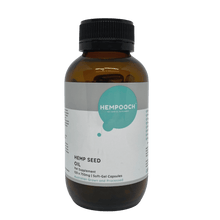 Load image into Gallery viewer, Hempooch™ Hemp Seed Oil Soft Gel Capsules Bottle

