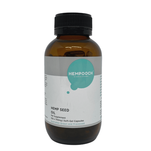 Hempooch™ Hemp Seed Oil Soft Gel Capsules Bottle