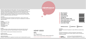 Hempooch™ Hemp Seed Oil Liquid Label